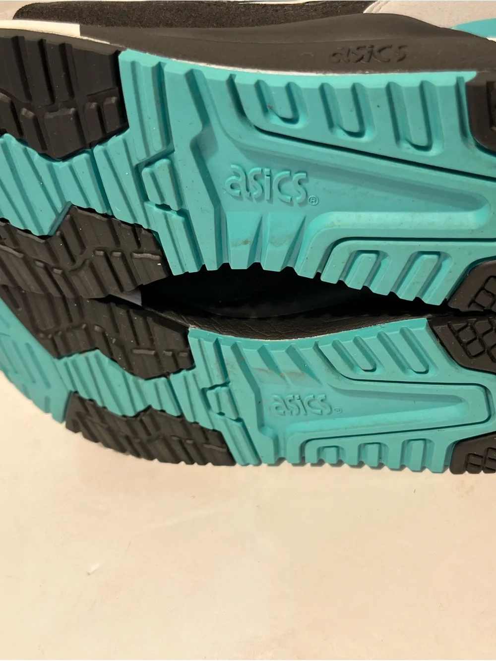 Asics Black White Teal Men's Sneakers